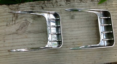 1958 Cadillac L&R front fender trim PAIR OEM RARE 1468974RH