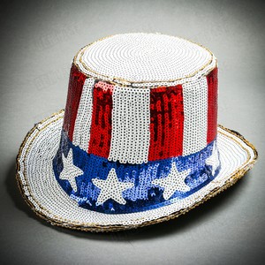 american flag top hat