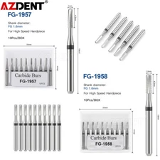 Dental Tungsten Carbide Burs Metal Cutting FG 1.6mm For High Speed Handpiece
