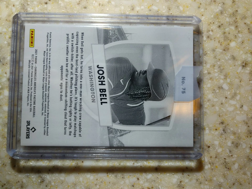 2021 Chronicles /99 Americas pastime Baseball Josh Bell #75 Blue - Image 2 of 2