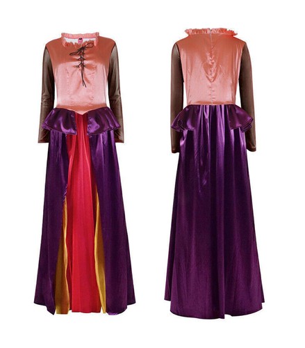 2025 Hocus Pocus 2 Winifred Sarah Mary Sanderson Halloween Cosplay Costume Party - Picture 9 of 42