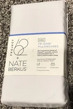 Project 62 Nate Berkus, King Tri Ease Pillowcases. 500 Threadct., Silver Springs