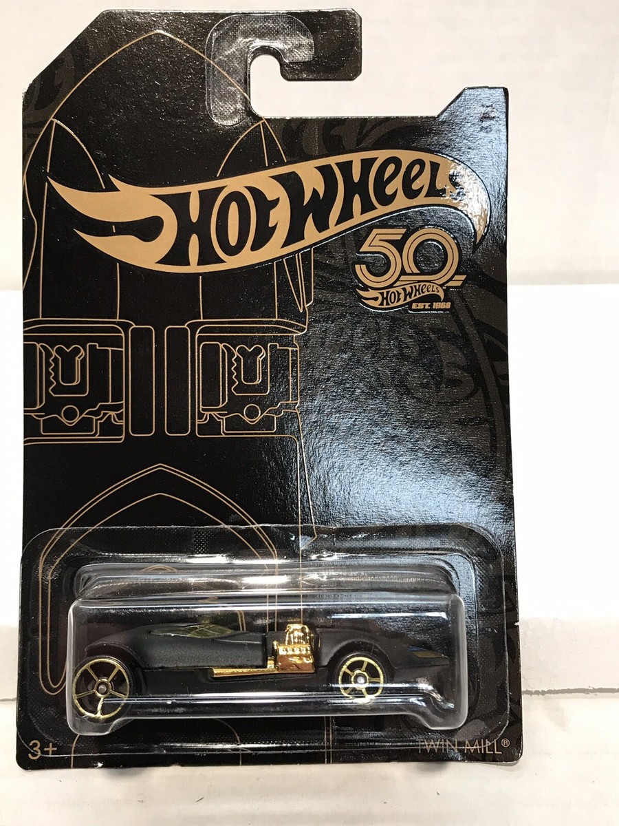 FACTORY SEALED Hot Wheels 50th Anniversary Twin Mill Black And