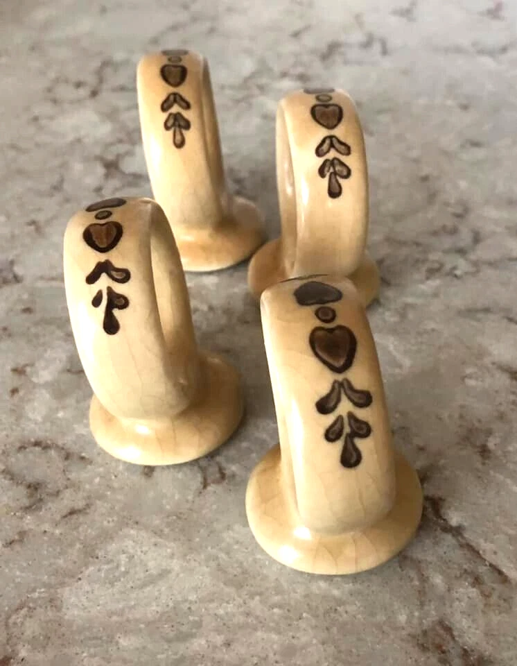 Pfaltzgraff set of 4 Napkins Ring Village (made in U.S.A.) — 第 3/4 张图片