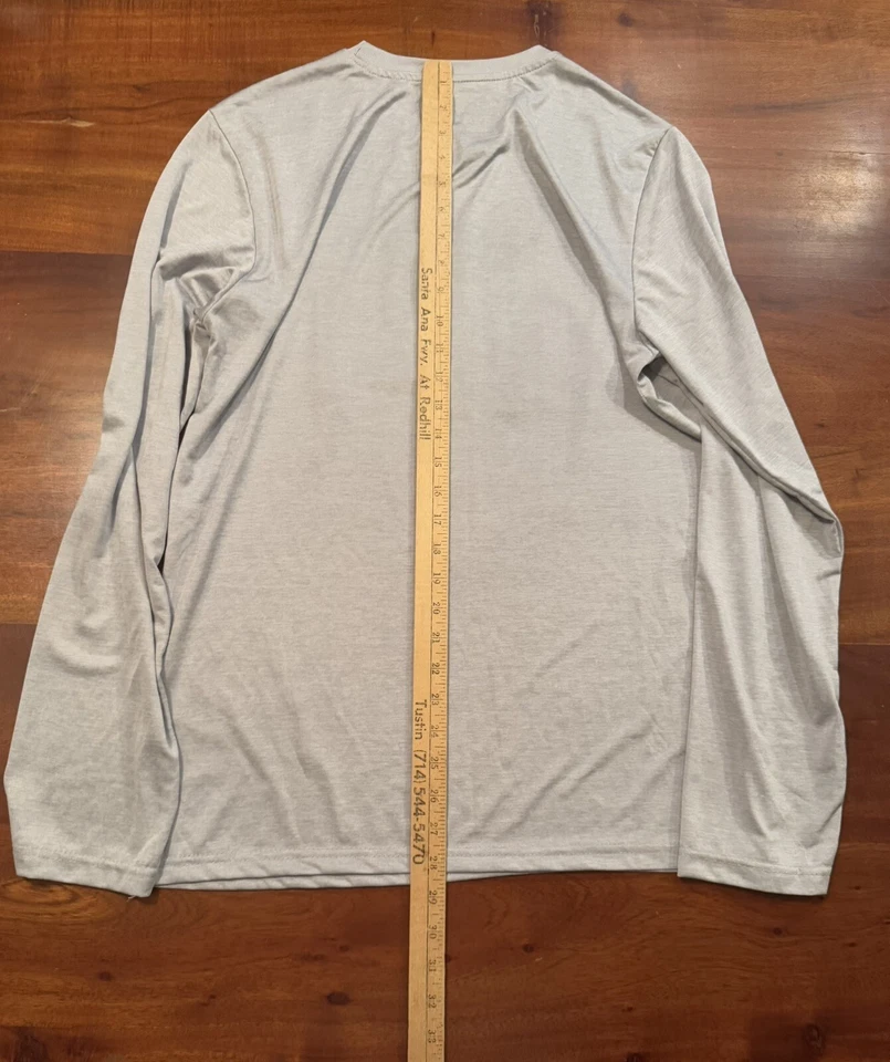 Mossy Oak Mens Long Sleeve Moisture Wicking Camo Flag Shirt Sz M - Image 4 of 4