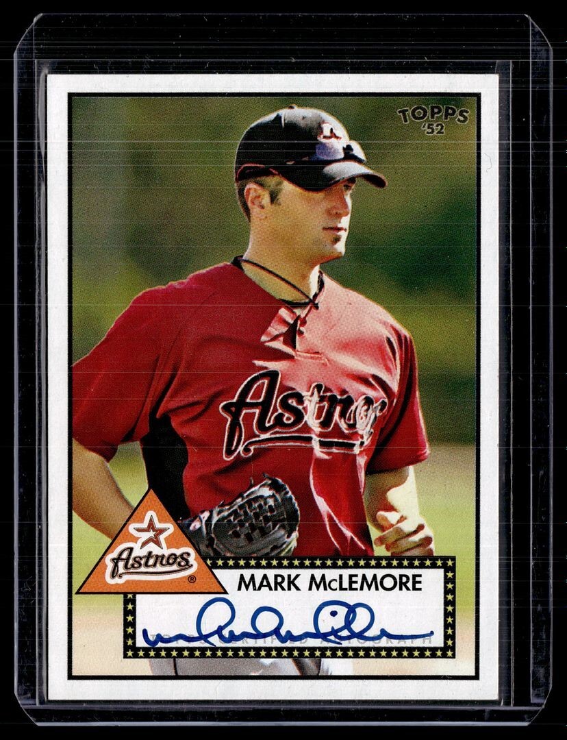 2007 TOPPS 52 AUTO MARK MCLEMORE ASTROS | eBay