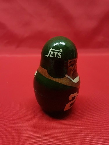 NEW YORK JETS NFL RUSSIAN NESTING WOODEN DOLL set TESTAVERDE - Picture 9 of 11