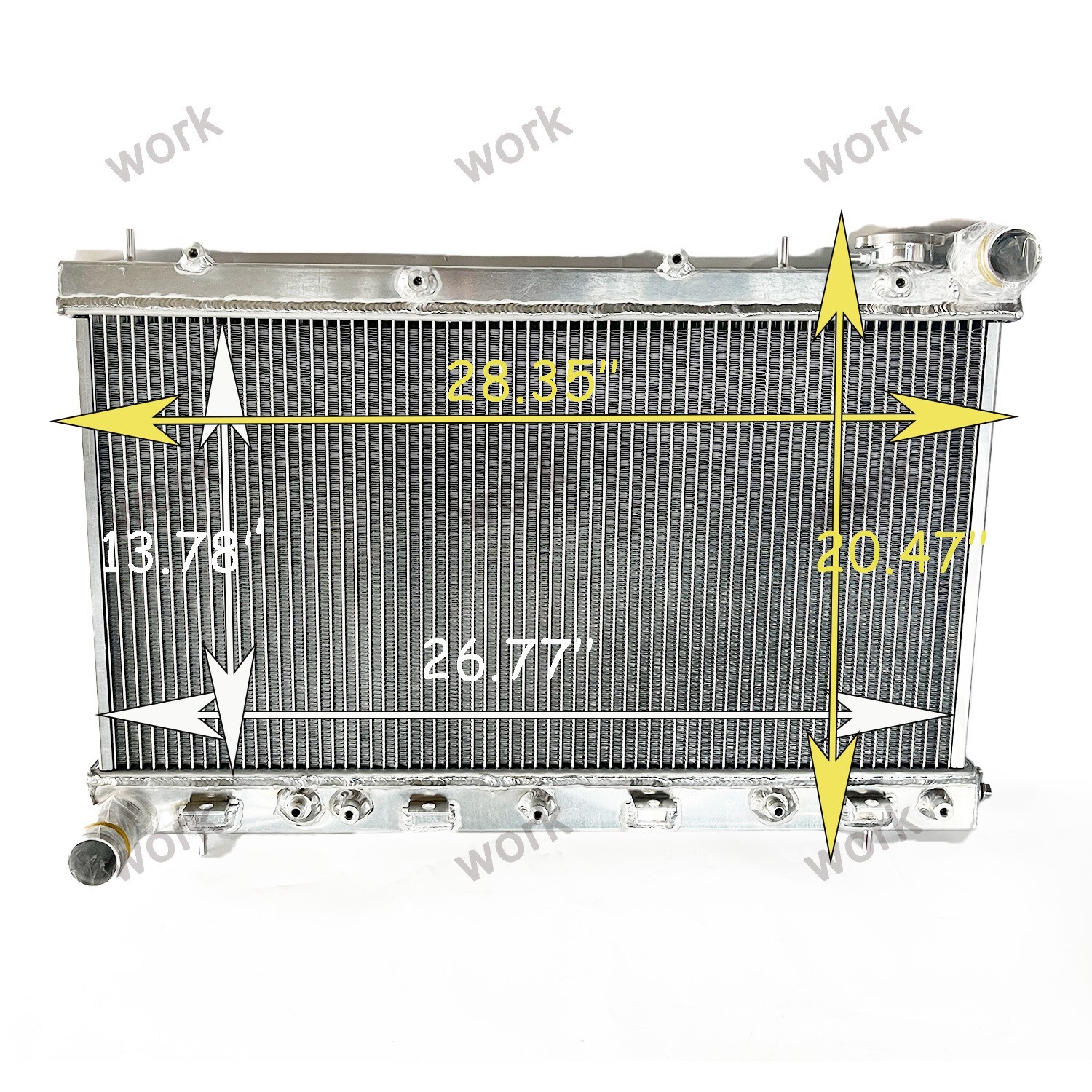 Aluminum Radiator for Subaru Forester Impreza LS RS H4 2.5L/2.2L AT 1999-2002