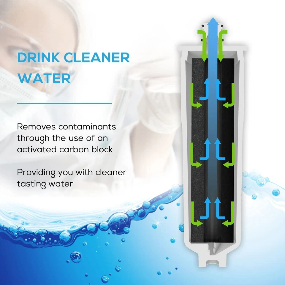 EcoAqua EFF-6026B Fridge Water Filter Compatible with Abode Aquifier, 3m CS-52 - Image 2 of 4