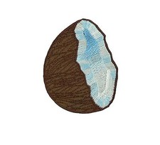 Patch embroidered iron on cloth badges kawaii biker coconut applique fruit