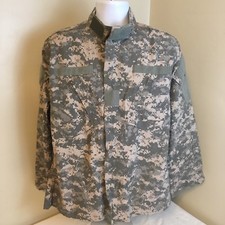 US Army Combat Uniform ACU Mens Shirt Coat Digital Camo Ripstop Medium Regular