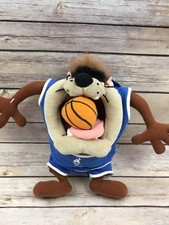 Warner Brothers Looney Tunes Olympics 1996 Taz Plush Basketball Dream Team 3 Pin