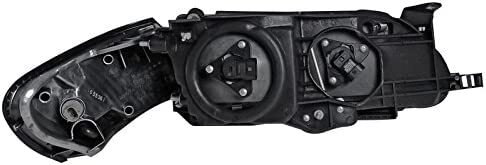 For Toyota Corolla US Spec 1993-1997 Black HeadLights Set Pair LH+RH 2PCS - Picture 8 of 9