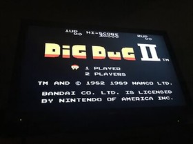 Dig Dug II 2 (Nintendo Entertainment System, NES, 1989) Authentic Working Game