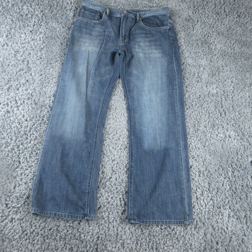Buffalo David Bitton Jeans Mens 38 Blue Denim Ruffer Bootcut 37x30* - Picture 2 of 24
