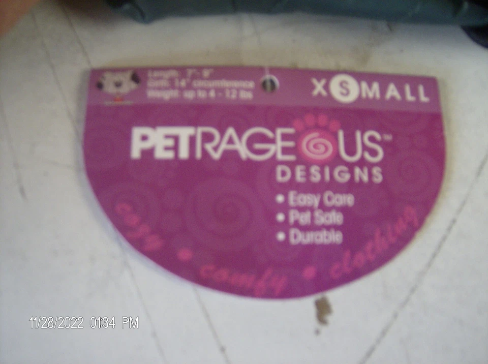 PETRAGEOUS GREEN DOG RAIN COAT SIZE XSMALL - Image 3 of 4