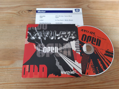 CD Hiphop Afu-Ra - Open (1 Song) Promo UNIVERSAL MOTOR cb Presskit
