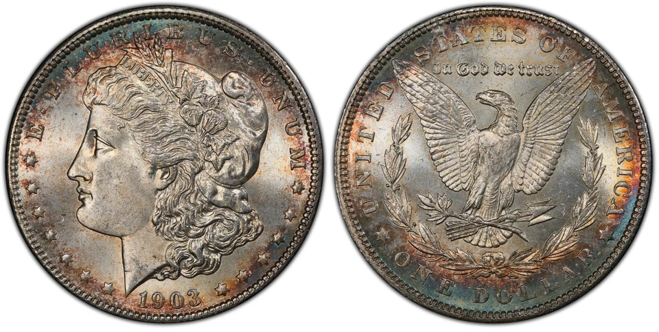 1903 年 PCGS MS67 摩根银元