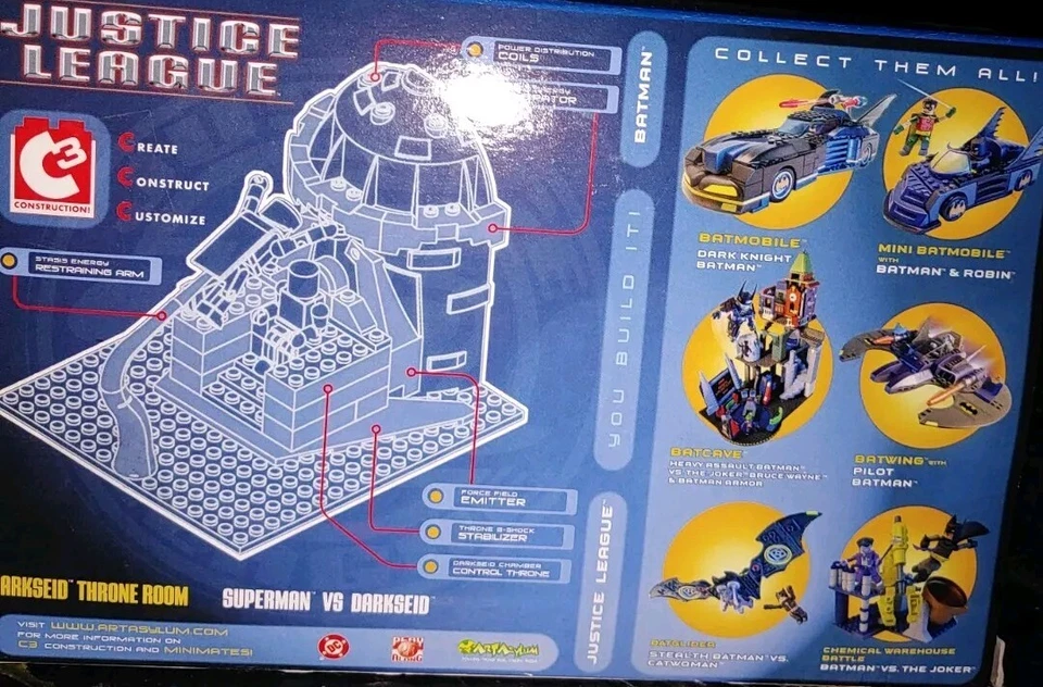 2004-C3 Construcción - DC Liga de la Justicia Sala de Tronos Batalla con Superman y Darkseid Foto 3 de 3