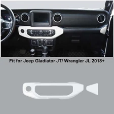 2X Dash AC Control Panel Protective Trim Accessories For Jeep Wrangler JL JT 18+
