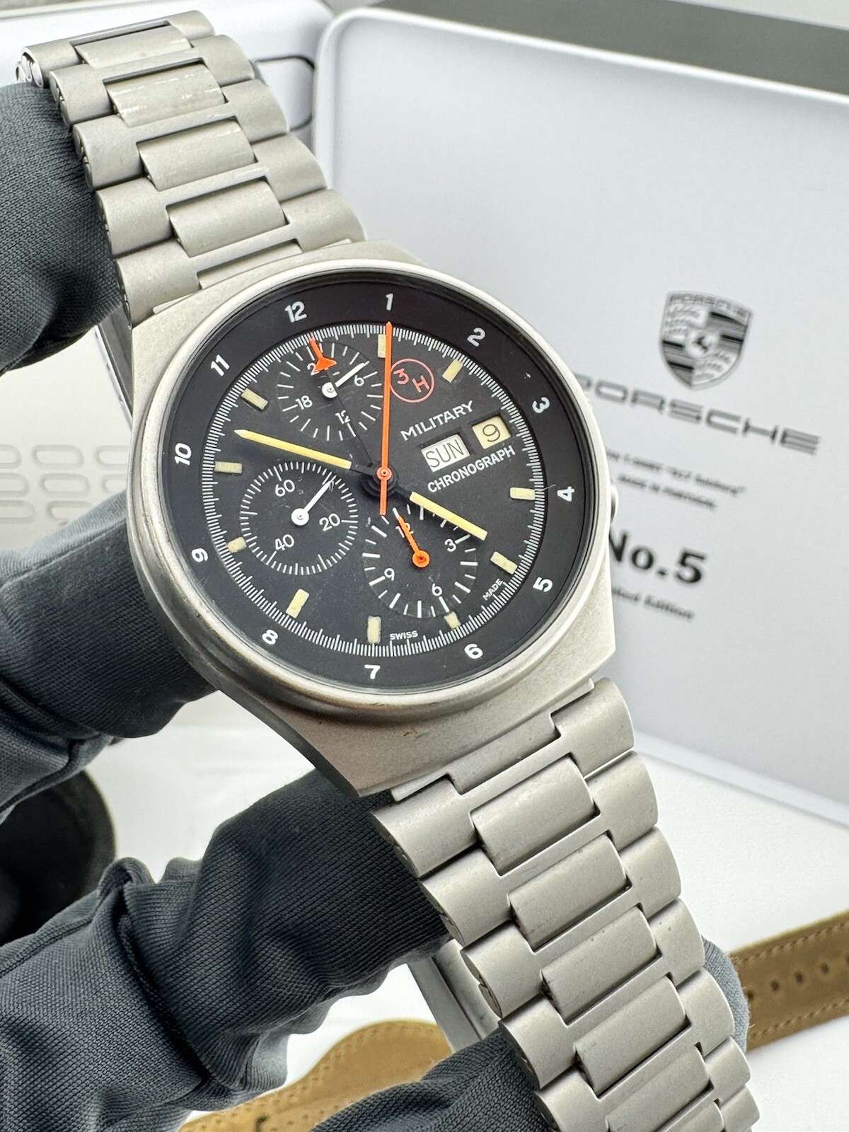 Porsche Design Orfina PD 7177 Military 3H TOPGUN Air Force PVD