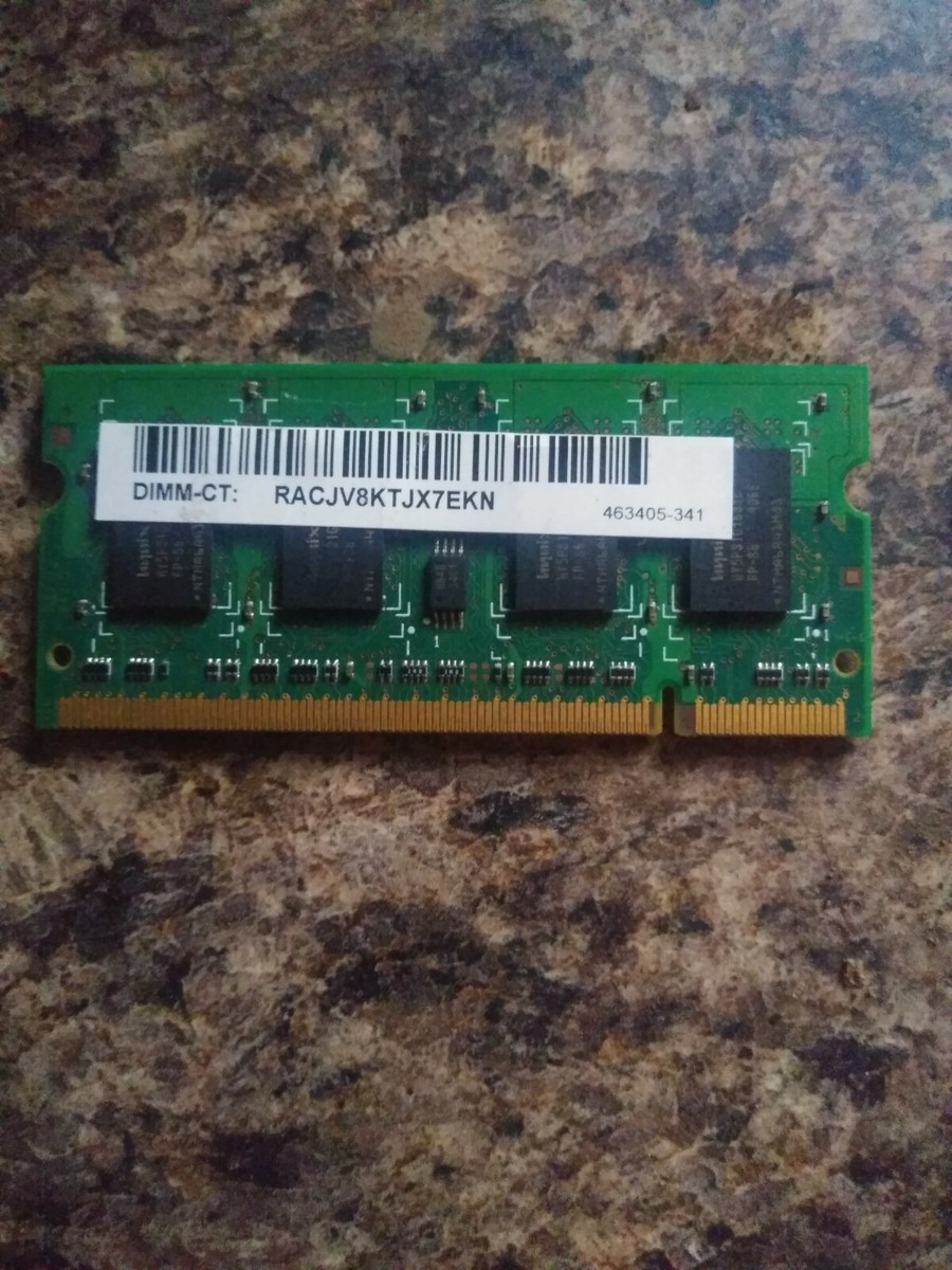 HYNIX 1GB 2rx16 PC2-6400s-666-12 DDR2 800 Mhz SODIMM Laptop Memory