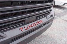 Red Black Emblem Fit TOYOTA 2022 2023 TUNDRA Front Grill Letters