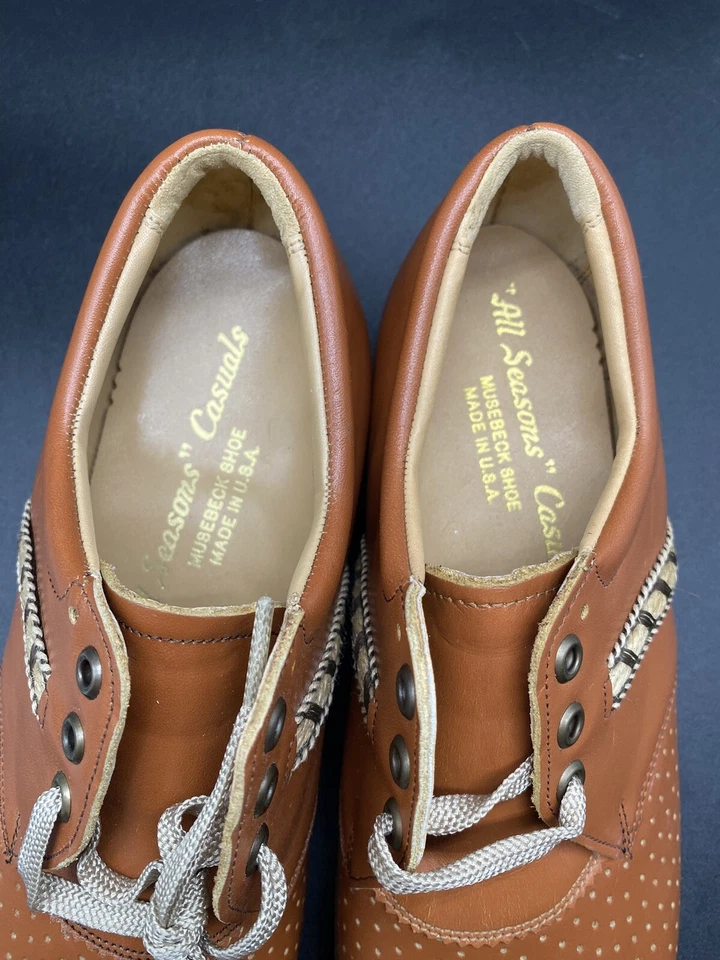 Vintage 1950s/60s Casual Shoe Women’s 6.5 Oxford Bowling Style Nerd Geek  - Image 3 of 4
