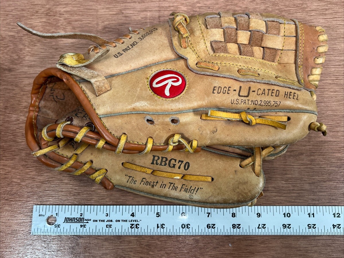 Rawlings ‎RBG 70 Baseball Gloves - Brown Edge U Gated Heel Deep