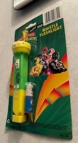 POWER RANGERS 1993 FISCHIETTO-TORCIA RARA nuovo in confezione SIGILLATA. COLLEZIONISTI - Foto 3 di 6