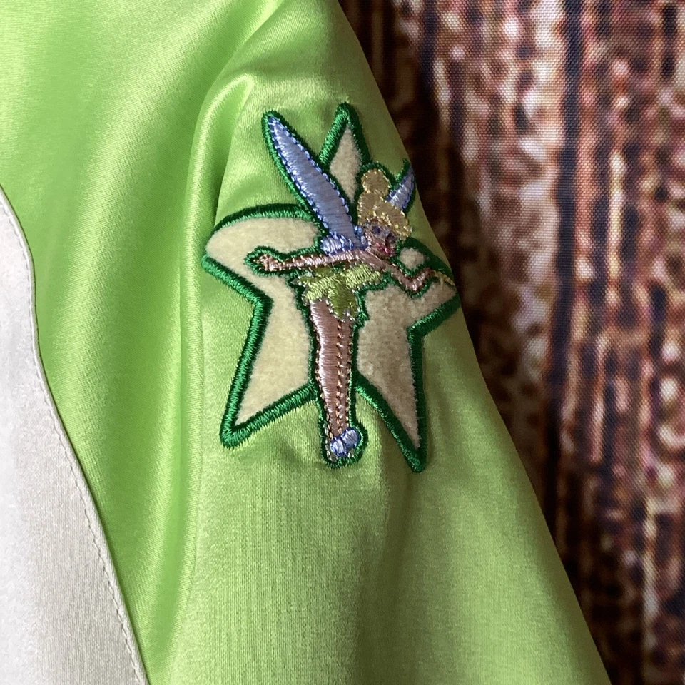 Chaqueta Bomber Satinada Campanilla The Disney Store Talla 4 Bordada Talla XS (4) Foto 4 de 4