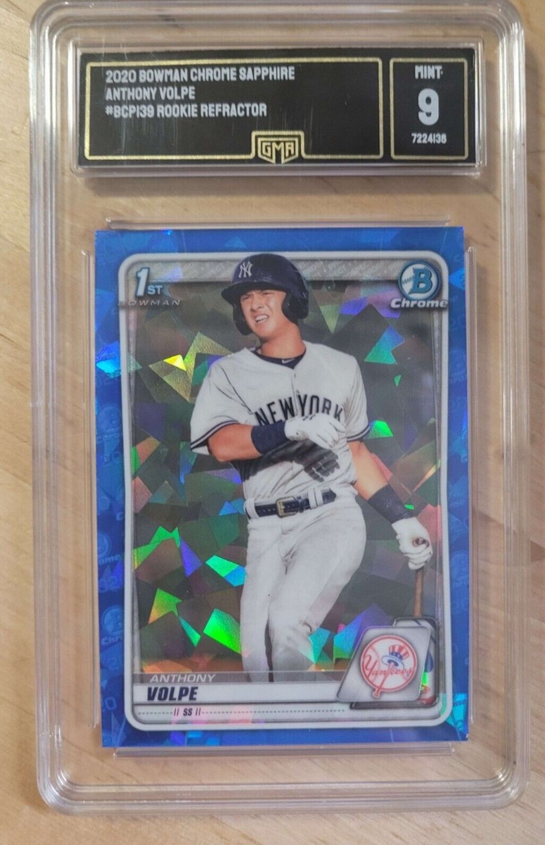 2020 Anthony Volpe Bowman Chrome Sapphire #bcp139 Rookie Refractor