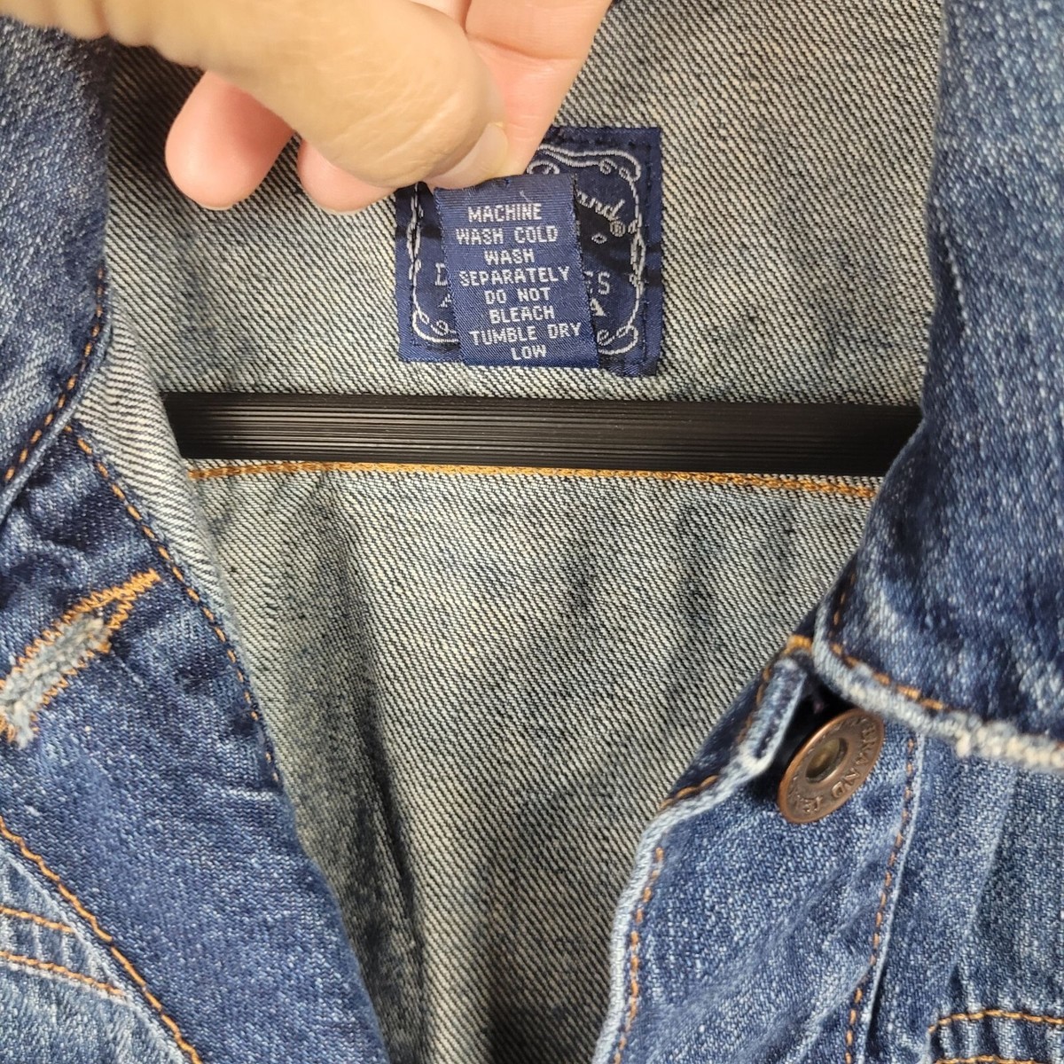 Lucky Brand Dungarees America Jean/ Denim Crop Distressed