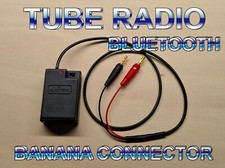 VINTAGE TUBE RADIO BLUETOOTH BANANA CONNECTOR