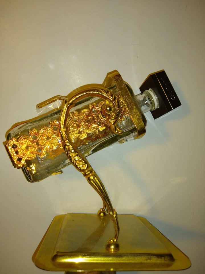 Truly Rare Vintage (?) Soporte inclinable y vertido Disaronno. Placa 24K - Italia Foto 2 de 4