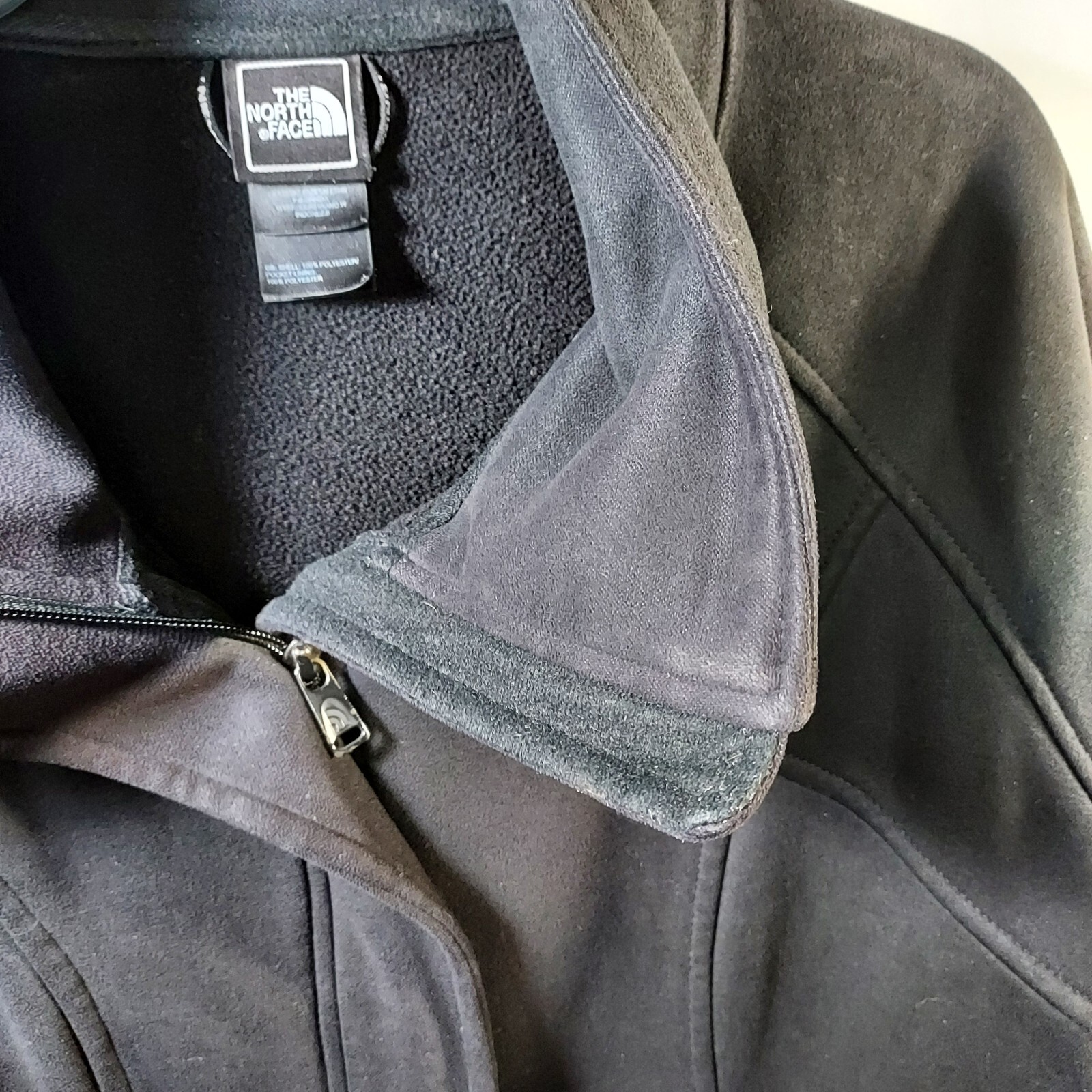 North Face Avery Jacket Coat Soft Shell Black Bel… - image 18