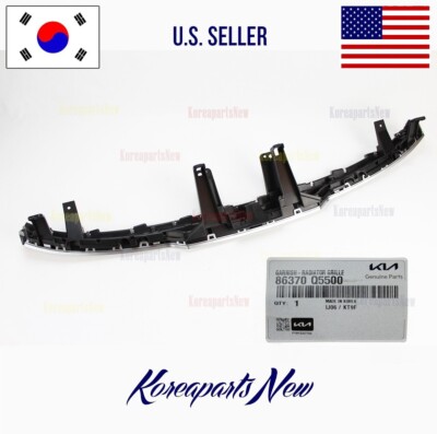FRONT Bumper Grille UPPER Trim Bezel 86370Q5500 ⭐OEM⭐ Kia Seltos 