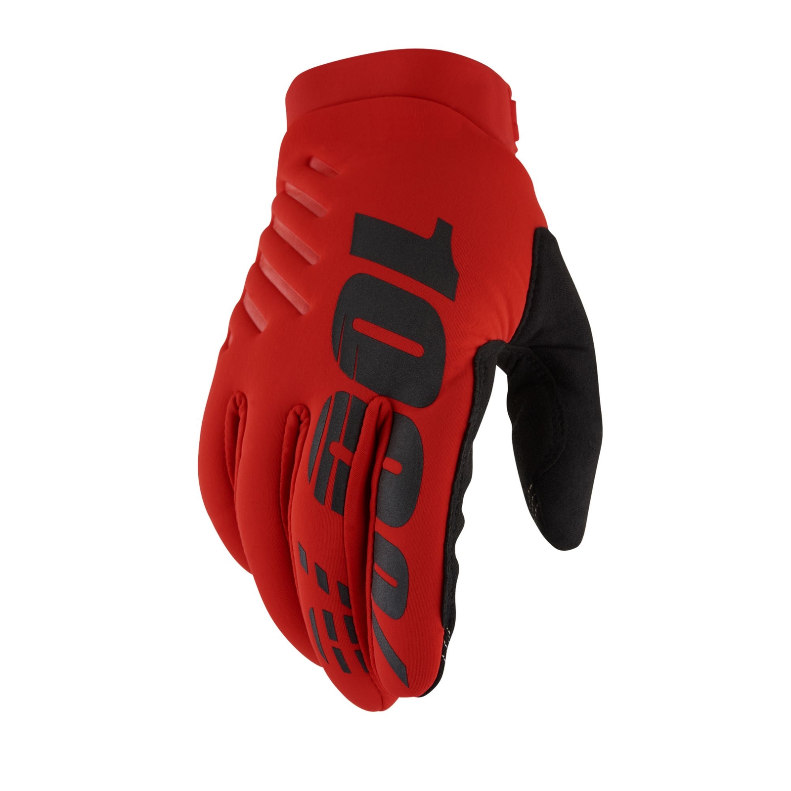 100% Brisker Gloves Red-XL, Guanto Unisex Adulto, Rosso (Rosso)