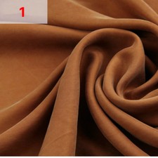 100%Cupro Silk Fabric Silky Material Cloth Fot Craft Dress Many Color 1.35 0.5m