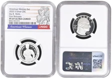 2025 S Silver Quarter 25C Ida B. Wells NGC PF69 First Releases Ultra Cameo