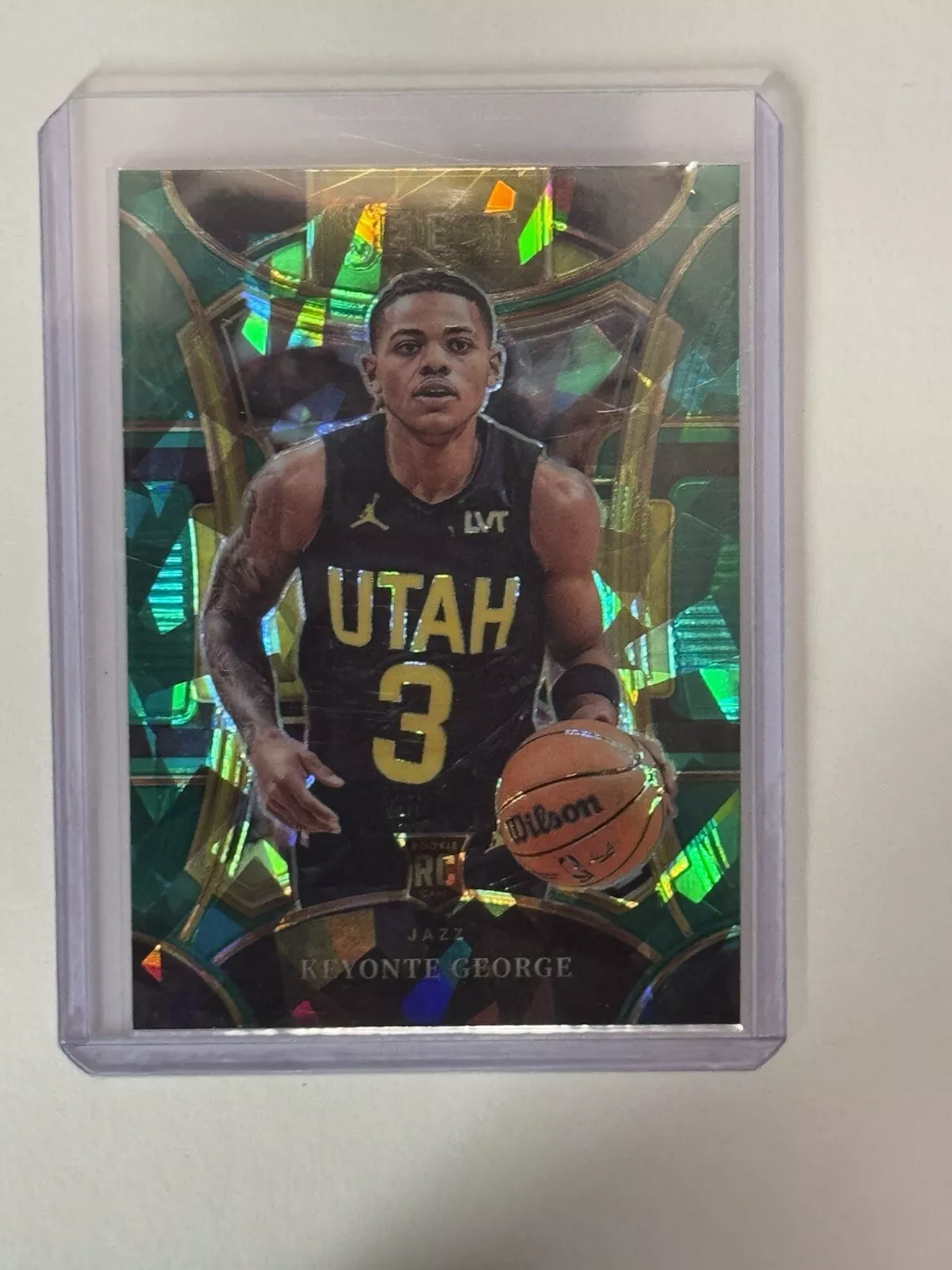 2023-24 Panini Select - Mezzanine Level #305 Keyonte George (RC) Green Ice