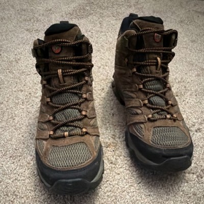 Merrell Brown Hiking Boots Rugged Sole Men's Outdoor Trail