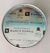 Nespresso Bianco Doppio Double Espresso Coffee Capsules for Milk - 10 Capsules