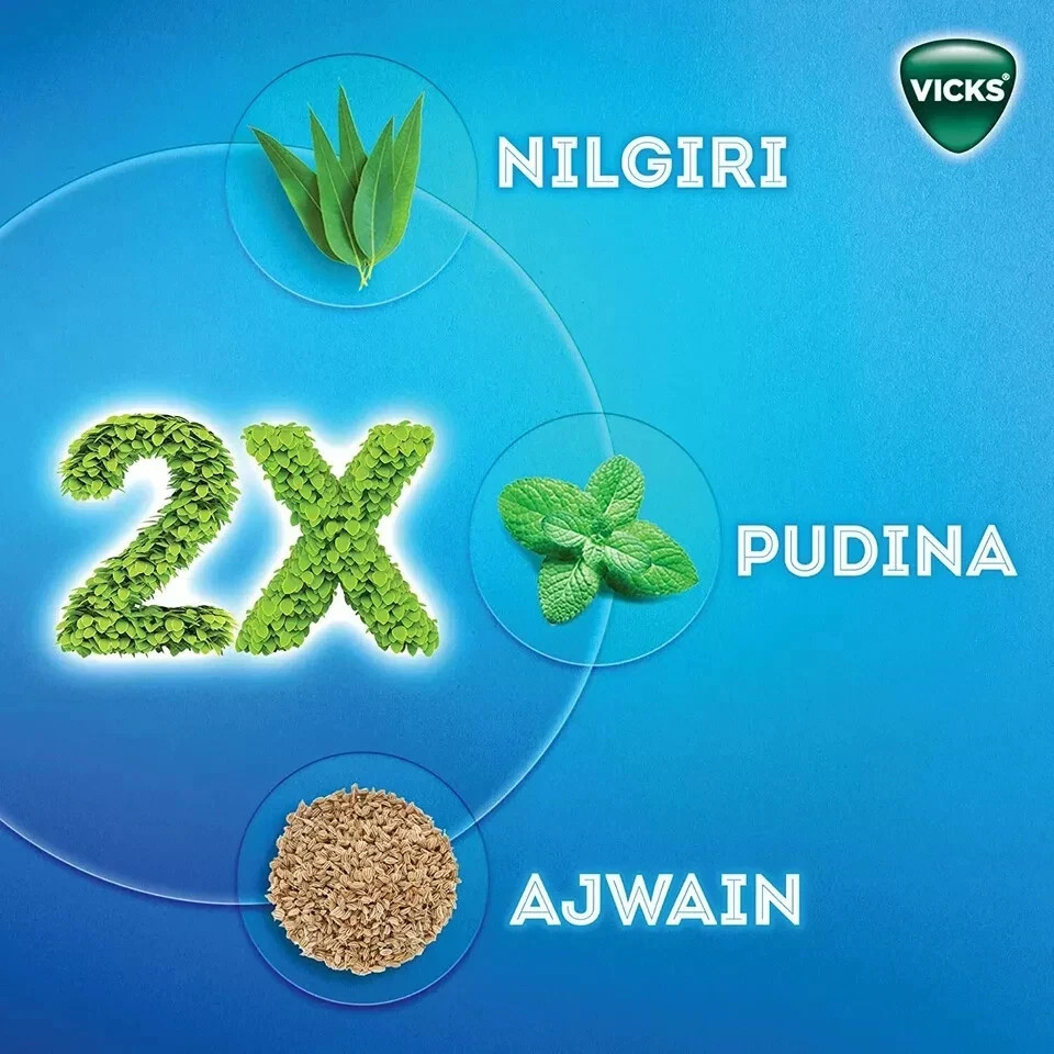 Vicks VapoRub Xtra Strong - 50 ml - Pack of 2.