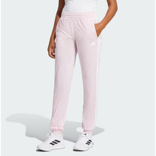 ADIDAS Womens 3-Stripes Dayready Trackpants Small Pink White NWT