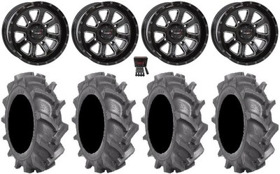 System 3 ST-4 Black 14'' Wheels 30'' BKT AT 171 Tires Can-Am Renegade Outlander