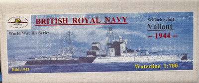 HP models 1/700 British Royal Navy HMS Valiant Battleship Resin Model Ship