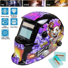 True Color Solar Auto Darkening Welding Helmet Arc Tig Mig Mask Grinding Hood