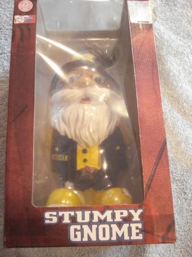 NEW UNIVERSITY OF MICHIGAN "STUMPY GNOME" (7" TALL - FOREVER COLLECTIBLES)