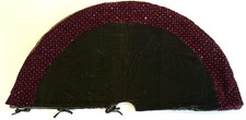 RARE POTTERY BARN RED GREEN VELVET BEADED CHRISTMAS TREE SKIRT SEQUINS